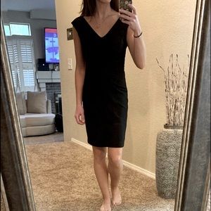 Express black knee length dress